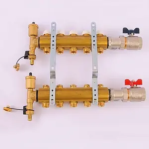 Группа коллекторная без расходомеров 5 отводов 1&quot;в/в x ¾&quot;ек Tiemme 3870006, 5