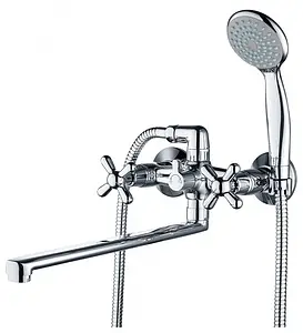 Смеситель для ванны с длинным изливом Gross Aqua Retro хром 7016083C-35L(F) - Н Смеситель для ванны с длинным изливом Gross Aqua Retro хром 7016083C-35L(F) - Н, 1