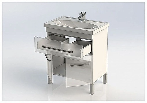 Тумба под умывальник напольная Aquanet Сиена 70 белый 00189223