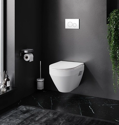 Инсталляция для подвесного унитаза Set 4 в 1 Am.Pm Pro I012704.9001 с кнопкой белый глянцевый