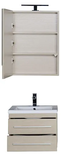 Шкаф-зеркало Aquanet Нота 58 L светлый дуб 00158856