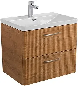Тумба-умывальник подвесная BelBagno DUE 50 Rovere Nature DUE-500-2C-SO-RN-P+BB-8076-3-50, 2