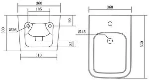 Биде подвесное Aquatek Либра белый AQ0506-00, 2