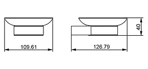 Мыльница Aquanet хром 5685 Мыльница Aquanet хром 5685, 4