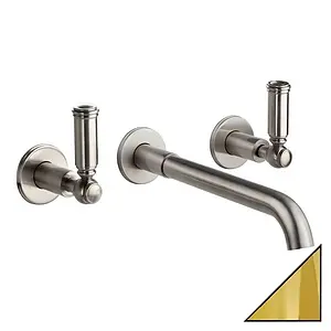 Смеситель для раковины из стены Bossini Liberty золото Z001303.021, 1