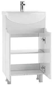 Тумба-умывальник напольная Айсберг Мечта 55 белый DM2329T+4607152360509, 4