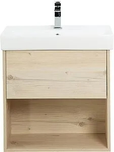 Тумба-умывальник подвесная BelBagno NEON 50 Pino Bianco NEON-500-1C-SO-PB+19050, 1