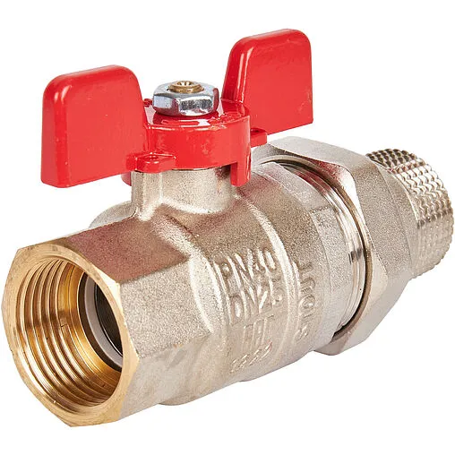 Кран шаровый с американкой 1&quot;в x 1&quot;н Stout ГОСТ Р 59553-2021 SVB-1007-200025