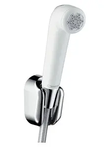 Гигиенический душ с держателем Hansgrohe белый/хром 32127000, 1