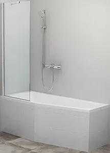 Шторка на ванну 700мм прозрачное стекло Roltechnik PXV1/700 453-7000000-00-02, 1