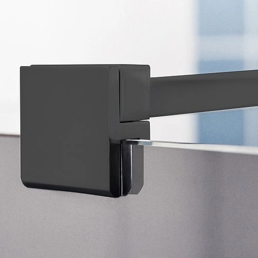 Душевое ограждение 900мм прозрачное стекло Roltechnik Exclusive Line ECWALK/900 black elox 585-9000000-05-02