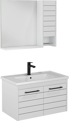 Шкаф-зеркало ISVEA Aristo 80 белый 21RS2001081I Шкаф-зеркало ISVEA Aristo 80 белый 21RS2001081I