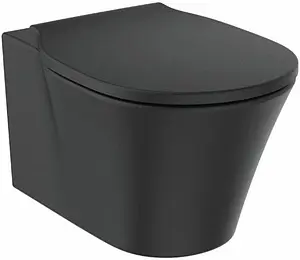 Крышка-сиденье для унитаза с микролифтом Ideal Standard Connect Air Silk Black черный матовый E0368V3 Крышка-сиденье для унитаза с микролифтом Ideal Standard Connect Air Silk Black черный матовый E0368V3, 3