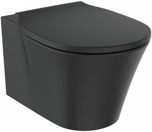 Крышка-сиденье для унитаза с микролифтом Ideal Standard Connect Air Silk Black черный матовый E0368V3