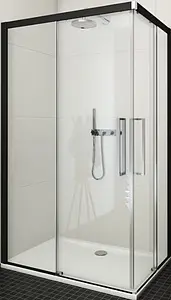 Душевое ограждение 800x800мм прозрачное стекло Roltechnik Exclusive Line ECS2L+ECS2P/800*800 black elox 560-800000L-05-02+560-800000P-05-02 Душевое ограждение 800x800мм прозрачное стекло Roltechnik Exclusive Line ECS2L+ECS2P/800*800 black elox 560-800000L-05-02+560-800000P-05-02, 1