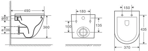 Комплект 4 в 1 Idrospania Menorca 40220+AZ-0046N