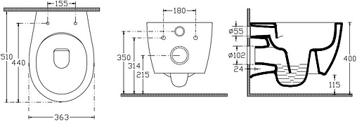 Унитаз подвесной безободковый с функцией биде и встроенным смесителем ISVEA Sentimenti Neo белый 10ARS1015I