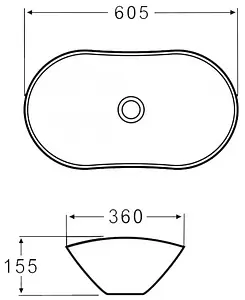 Раковина BelBagno 60.5 черный матовый BB1404-H301, 2