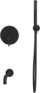 Смеситель для ванны скрытого монтажа WHITECROSS Y black чёрный матовый YSET06BL Смеситель для ванны скрытого монтажа WHITECROSS Y black чёрный матовый YSET06BL, 3
