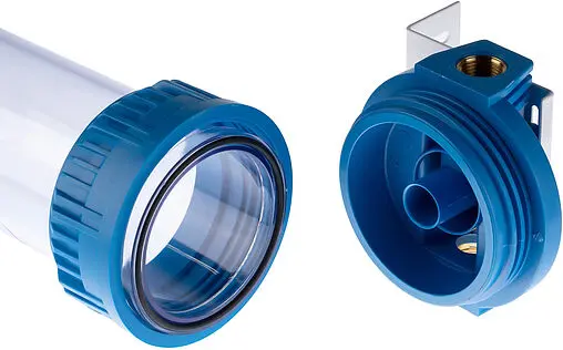 Корпус фильтра ½&quot;в x ½&quot;в Slim Line 10&quot; Гейзер Aqua FP3 50506