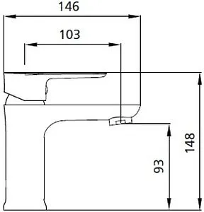 Смеситель для раковины Osgard Hornavan хром 81013, 2