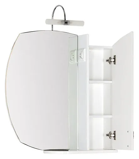 Шкаф-зеркало Aquanet Моника 75 R белый 00186774