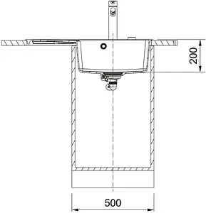 Мойка кухонная Franke Fragranite CNG 61½11-78 TL R оникс 114.0639.724 Мойка кухонная Franke Fragranite CNG 61½11-78 TL R оникс 114.0639.724, 3