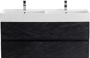 Тумба под умывальник подвесная Cezares Molveno 46 120 Nero MOLVENO 46-120-2C-SO-2-NR Тумба под умывальник подвесная Cezares Molveno 46 120 Nero MOLVENO 46-120-2C-SO-2-NR, 1