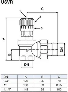 Перепускной клапан 1¼" WATTS USVR 32 10005175 Перепускной клапан 1¼" WATTS USVR 32 10005175, 2