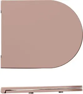 Крышка-сиденье для унитаза с микролифтом ISVEA F50 лососевый 40KF0541I-S, 1