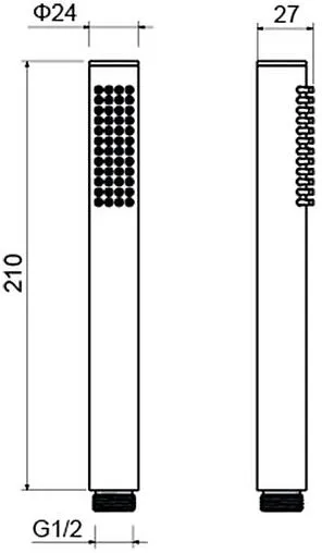 Лейка ручного душа Aquatek Европа хром AQ2002CR