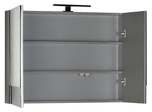 Шкаф-зеркало Aquanet Верона 90 L чёрный 00172340, 5