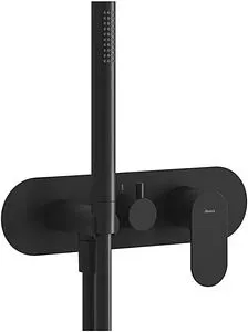 Смеситель для душа скрытого монтажа Ravak Eleganta чёрный матовый X070296 Смеситель для душа скрытого монтажа Ravak Eleganta чёрный матовый X070296, 1