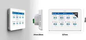 Проводная панель управления контроллером Wi-Fi TECH ST-M-9r черный WG.11.0514, 2
