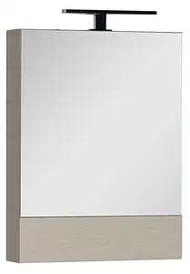 Шкаф-зеркало Aquanet Нота 58 L светлый дуб 00158856, 1