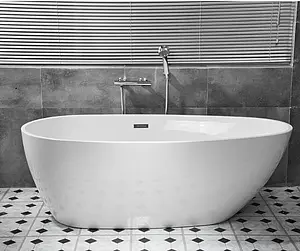 Ванна акриловая отдельностоящая Swedbe Vita 170x85 8806, 4