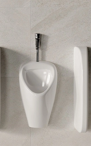 Писсуар с внешним подводом воды Sanita Luxe Long белый PS/Long/Mech/WHT.G/S1