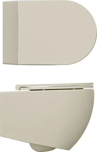 Унитаз подвесной безободковый ISVEA Infinity Vortex слоновая кость 10NF02003-2K