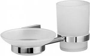 Стакан с мыльницей IDDIS Edifice хром EDIMBG0i57 Стакан с мыльницей IDDIS Edifice хром EDIMBG0i57, 1