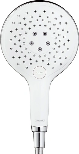 Лейка ручного душа Hansgrohe Raindance Select S 150 3jet хром/белый 28587400