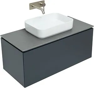 Тумба-умывальник подвесной Allen Brau Infinity 100 антрацит 1.21004.AM+, 1