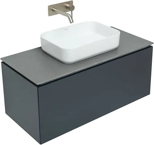 Тумба-умывальник подвесной Allen Brau Infinity 100 антрацит 1.21004.AM+