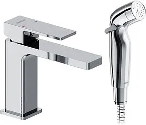 Смеситель для раковины с гигиеническим душем Damixa Gala хром 530300000 Смеситель для раковины с гигиеническим душем Damixa Gala хром 530300000, 1