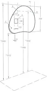 Зеркало с подсветкой Aquaton Венто 100 1A260902VO010, 3
