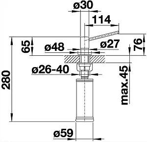 Дозатор Blanco Torre нержавеющая сталь 521541 Дозатор Blanco Torre нержавеющая сталь 521541, 2
