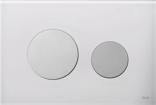 Клавиша смыва для унитаза TECEloop Modular кнопки на выбор, стекло белое (EMCO)