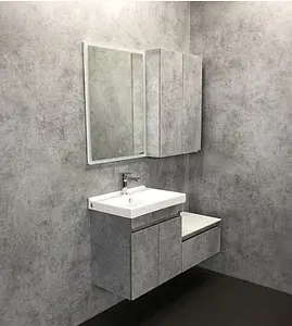 Тумба-умывальник подвесная Comforty Осло 60 бетон светлый 00-00000835CF, 5