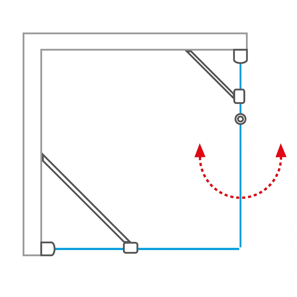 Душевое ограждение 800x900мм прозрачное стекло Roltechnik Lega Lift Line LZDO1+LZB/800*900 226-8000000-00-02+228-9000000-00-02