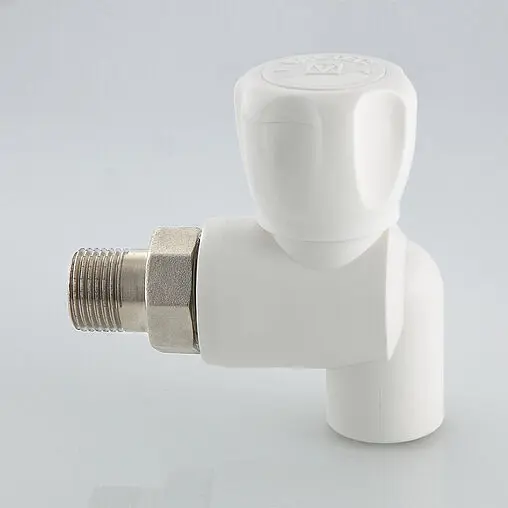 Кран шаровый с американкой угловой и переходом на пп трубу 25мм x ¾&quot;н Valtec VTp.718.0.02505