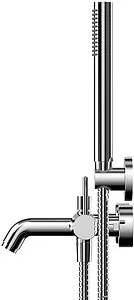 Смеситель для ванны WHITECROSS Y chrome хром Y1231CR Смеситель для ванны WHITECROSS Y chrome хром Y1231CR, 3